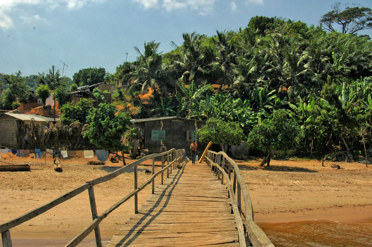 Viw to Dutch Fort Batenstein at Butre, Western region, Ghana